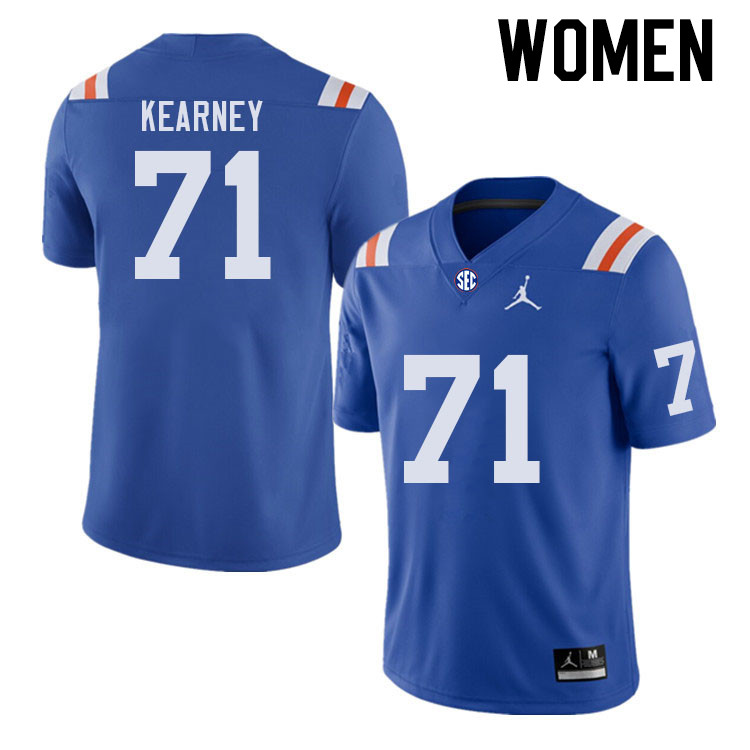 Women #71 Roderick Kearney Florida Gators College Football Jerseys Stitched-Retro